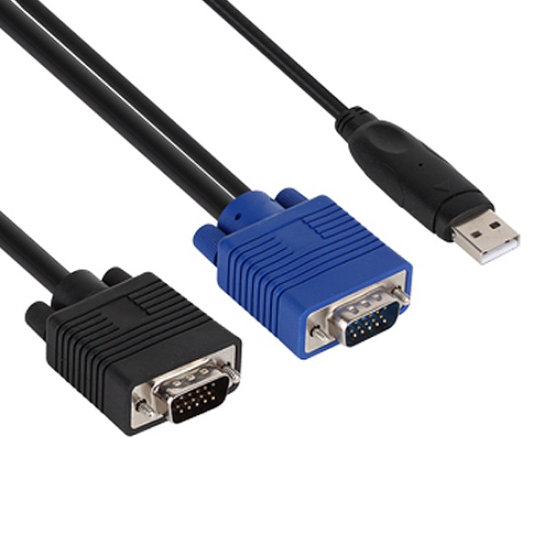 NETmate KVM 2 in 1 케이블 (RGB, USB) 3M [NMC-G1630PU]