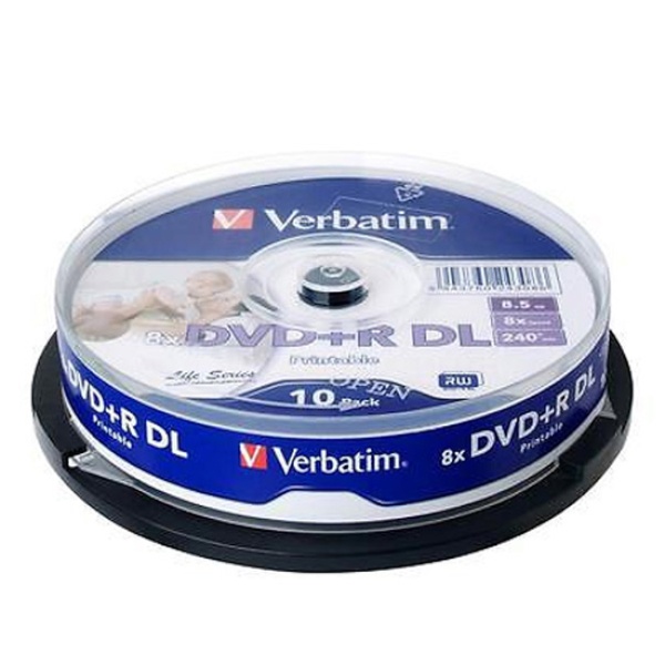 DVD+R, 프린터블/더블레이어, 8배속, 8.5GB [케익통/10매]