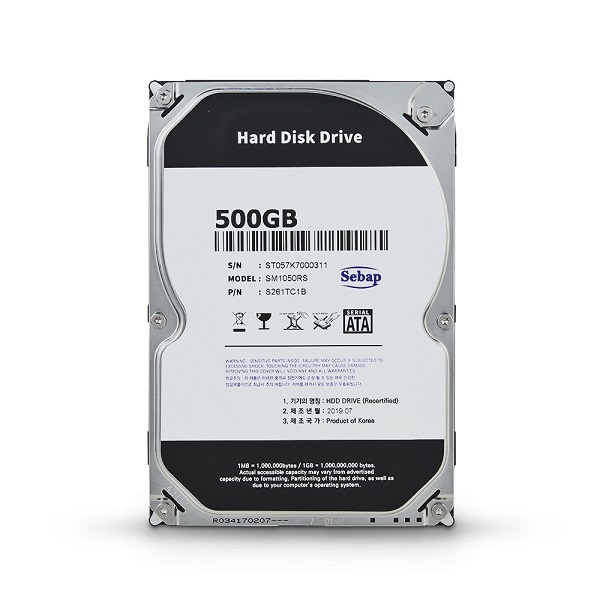 Amigos HDD 500GB SM1050RS (3.5HDD/ SATA3/ 7200rpm/ 32MB/ PMR/ 리퍼비시) [단일]