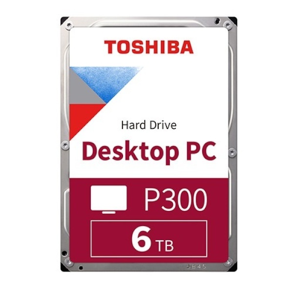 TOSHIBA P300 SMR HDD 6TB HDWD260 (3.5HDD/ SATA3/ 5400rpm/ 128MB/ SMR)