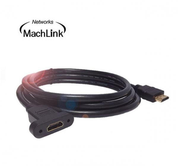 HDMI to HDMI 1.4 M/F 연장케이블, 판넬형 락킹, ML-HE020 [2m]