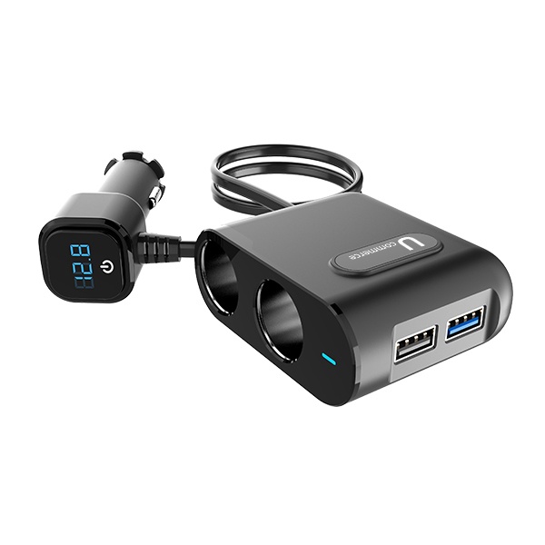 차량용 QC3.0 퀵차지 급속충전기 시거잭 멀티 2구 USB 3.0