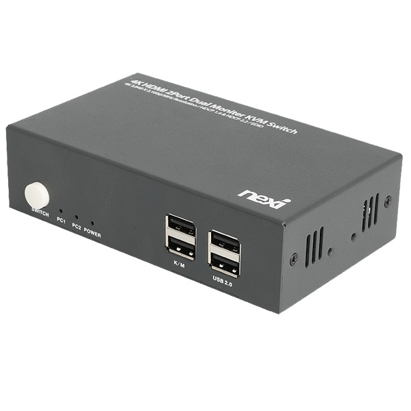넥시 NX-7402KVM-DUAL [KVM스위치/HDMI/4K/USB/케이블포함][NX1185]