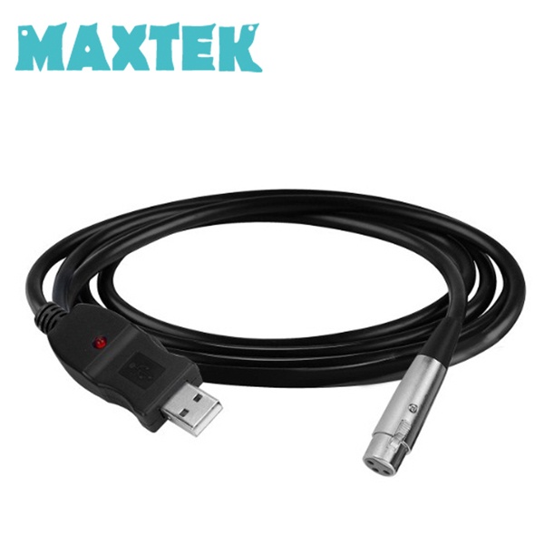 맥스텍 USB to XLR 캐논 컨버터 케이블 3M [MT098]