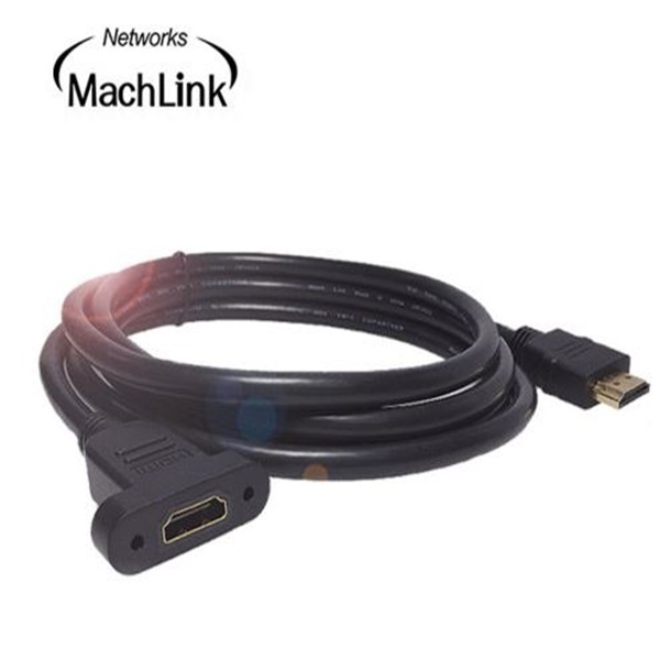 HDMI to HDMI 1.4 M/F 연장케이블, 판넬형 락킹, ML-HE010 [1m]
