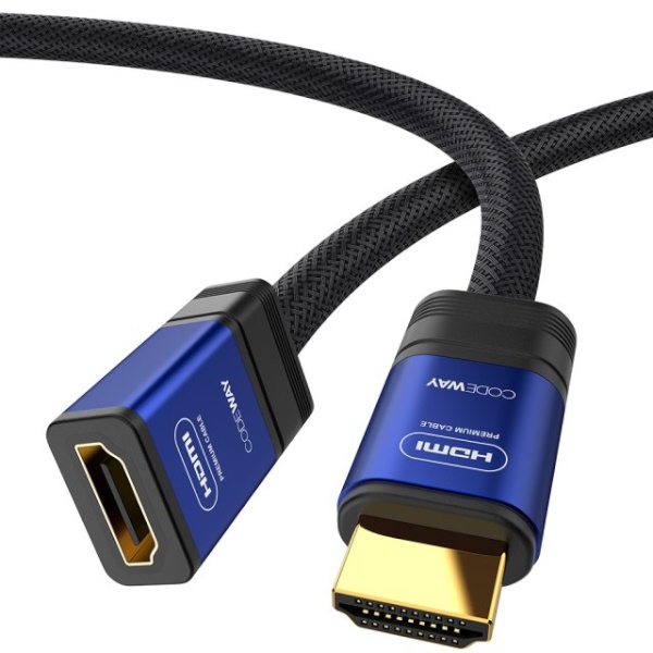 HDMI to HDMI 2.0 M/F 연장케이블, 블루메탈, CF20HH3M0 [3m]