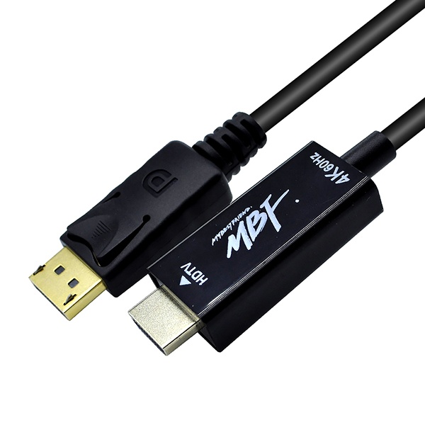 엠비에프 DisplayPort 1.2 TO HDMI 2.0케이블 3M [블랙/MBF-DPHC03B]