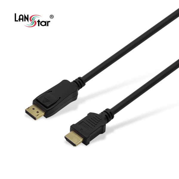 랜스타 DisplayPort to HDMI 변환 케이블 1M [블랙/LS-DP192-1M]