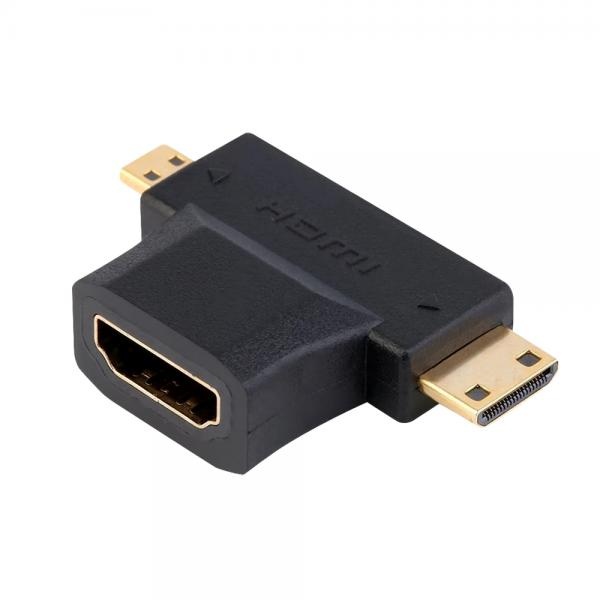 애니포트 HDMI(F) to 미니HDMI o r마이크로HDMI(M) 변환젠더 [AP-MHMG]