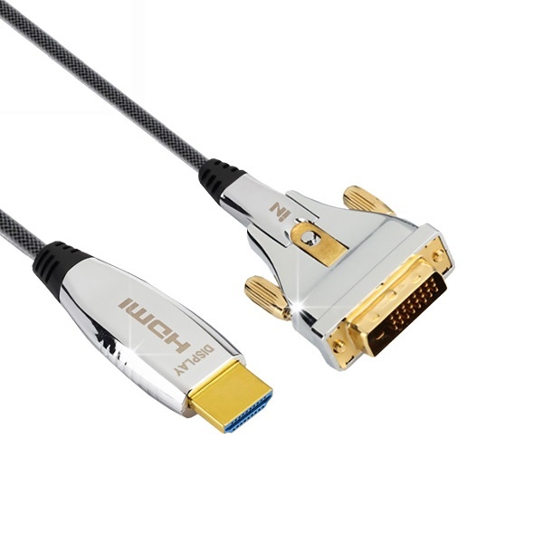 인네트워크 하이브리드 광 DVI to HDMI 배관용 케이블 [Ver2.0] 100M [IN-DVIHAOC2100]