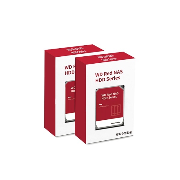 RED PLUS HDD 1TB WD10EFRX 패키지 1TB WD10EFRX 패키지 (3.5HDD/ SATA3/ 5400rpm/ 64MB/ CMR) [2PACK]