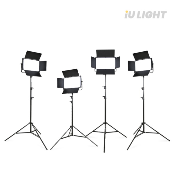 iULIGHT iU-150B 600W LED 스튜디오 사진 방송 촬영 조명 포스탠드 세트