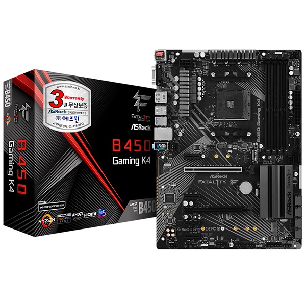 FATAL1TY B450 Gaming K4 에즈윈 (AMD B450/ATX)
