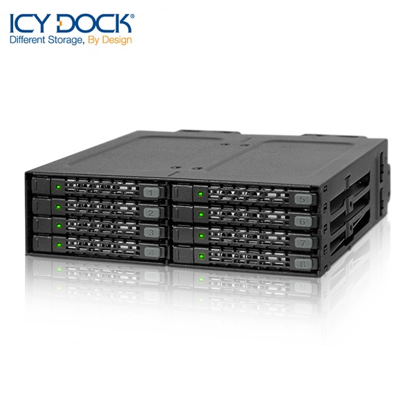 ICYDOCK 2.5형 SSD/HDD 장착 하드랙 ICYDOCK MB998SP-B 2.5형(7mm) x 8개 (SATA 지원)장착