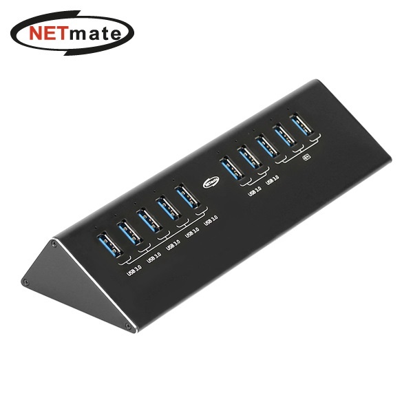 NETmate NMU-H37PN (USB허브/10포트) ▶ [유전원/USB3.0] ◀