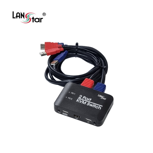 랜스타 LS-HD22U [KVM스위치/2:1/HDMI/2포트]