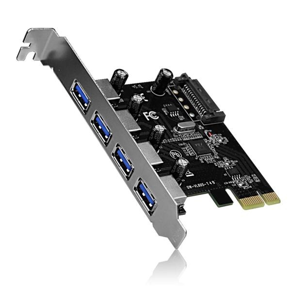에즈윈아이피씨 UX4-V100S [USB확장카드/PCI-E/4포트]