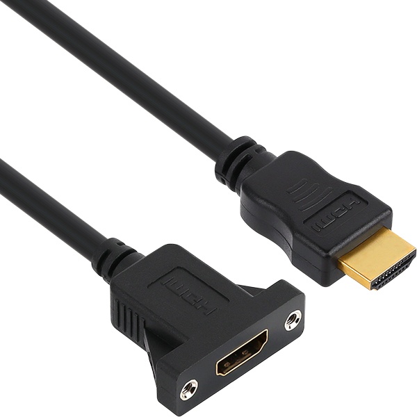 HDMI to HDMI 2.0 M/F 연장케이블, 판넬형 락킹, NMC-HP20 [2m]