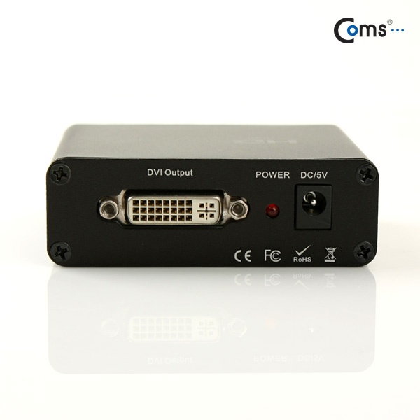 컴스 HDMI to DVI 컨버터, 오디오 지원 [PV863]