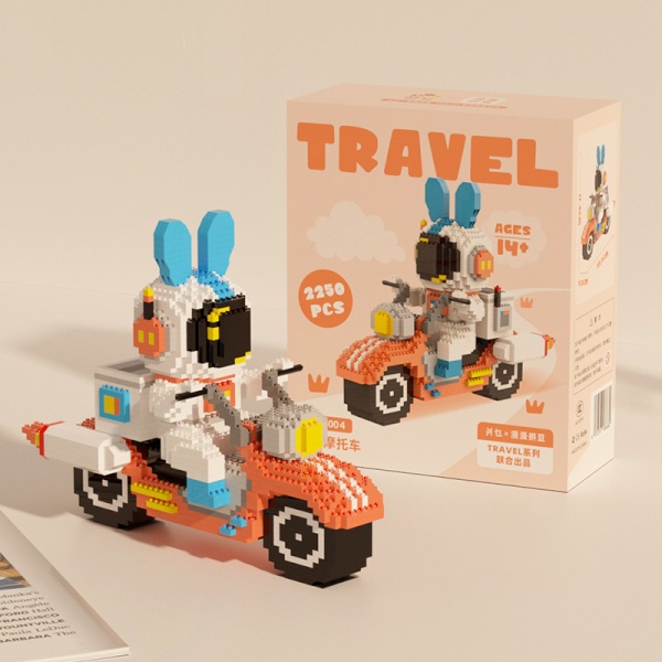 나노블럭 travel 카트라이더 시리즈 미니 대형 다이소 캐릭터 장난감 [NO.6004 스플릿윈드]