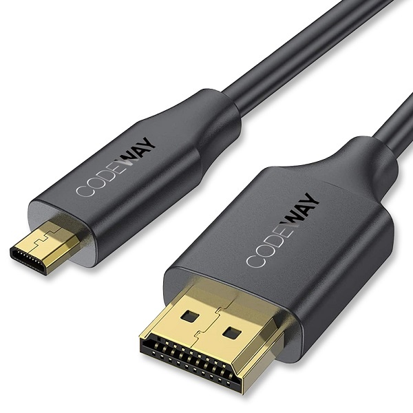 코드웨이 마이크로 HDMI 2.0 to HDMI 케이블 5M [LV2820]