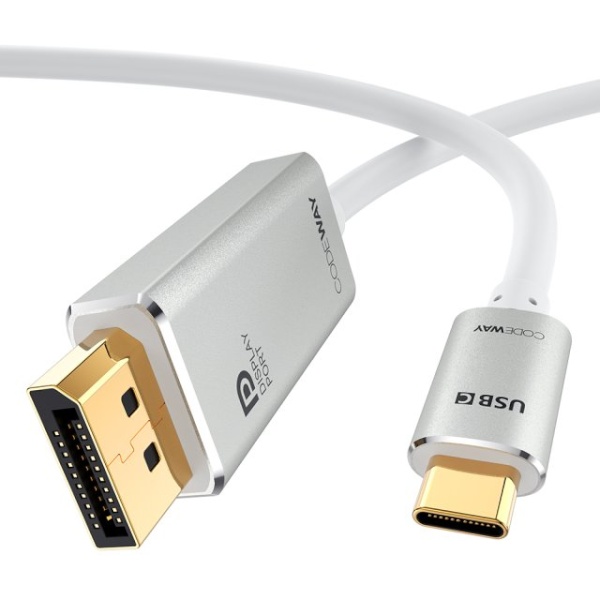 코드웨이 USB3.1 C타입 to DP케이블 WHITE 3M [SVP7112]