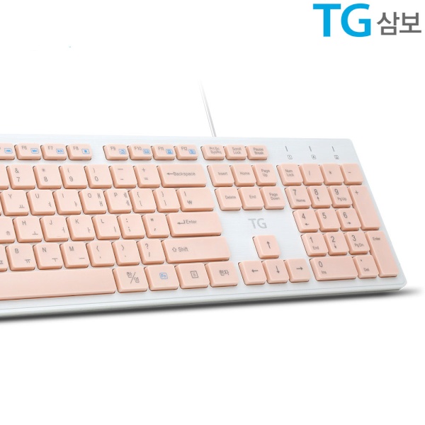 유선키보드, TG-K500U [핑크/USB/키스킨포함]