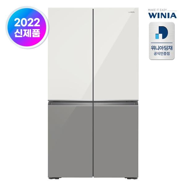 870L 터치 냉장고 지문방지 상냉장 하냉동 향균 WWRW928GEGDT
