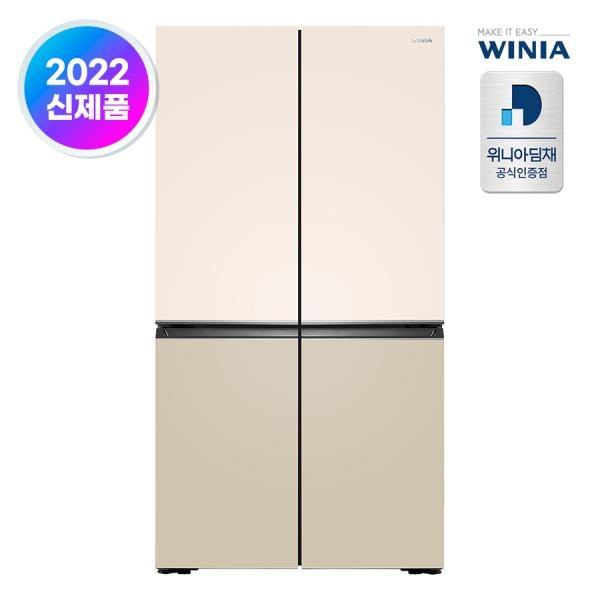 870L 컬러글라스 냉장고 4도어 WWRW928GSGCO1