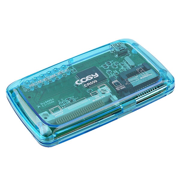 카드리더기 USB2.0 TRANSPARENT CARD READER/WRITER (119KINDS) [CR509]