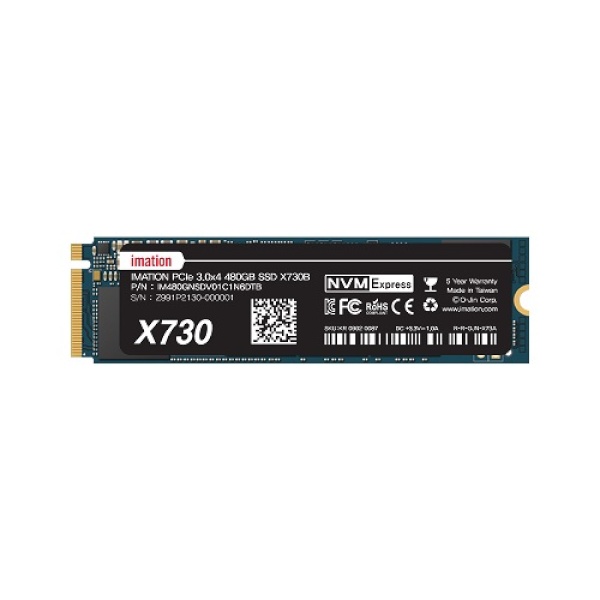 SSD X730 M.2 NVMe 480GB 3D TLC
