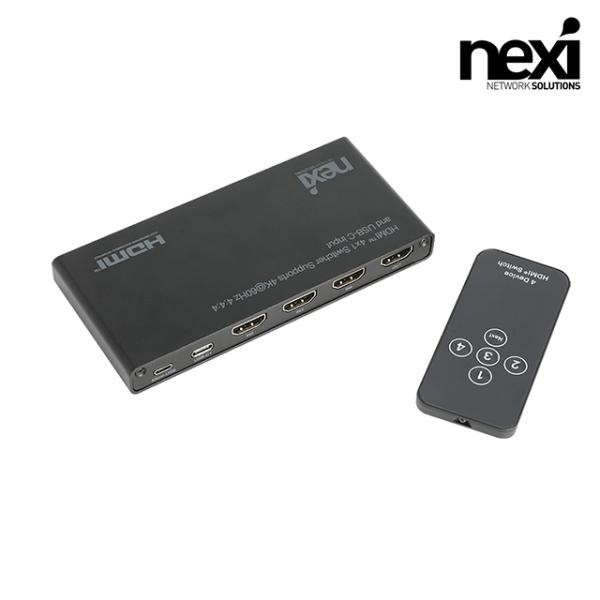 넥시 NX-HD0401SW-4KC [KVM 스위치/4:1/HDMI][NX1268]