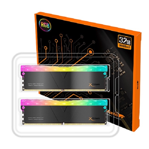 V-Color MANTA XPrism DDR5 6200MHz PC5-49600 CL36 RGB 32GB (16GBx2) 블랙