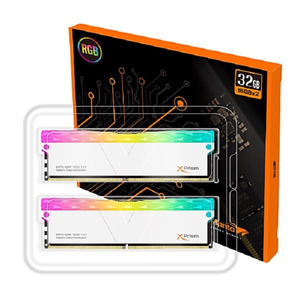 V-Color MANTA XPrism DDR5 6200MHz PC5-49600 CL36 RGB 32GB (16GBx2) 화이트