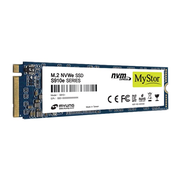 Mystor M.2 NVMe SSD S910e 256GB TLC