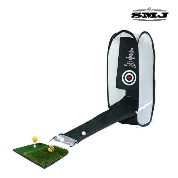 SMJ 골프어프로치거리연습기 짧은거리 숏게임 정확한측정 칩샷 홈골프 실내 네트세트