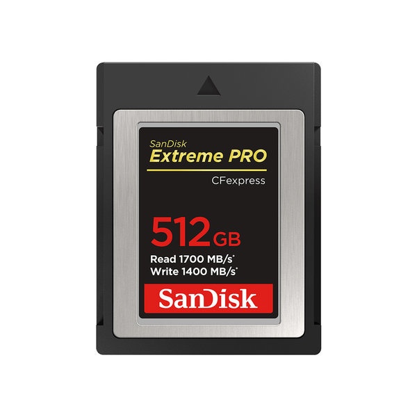 Extreme Pro CFexpress Card [512GB] (SDCFE-512GB-GN4NN) (타입B, 1700MB/s, 1400MB/s, 평생 보증)