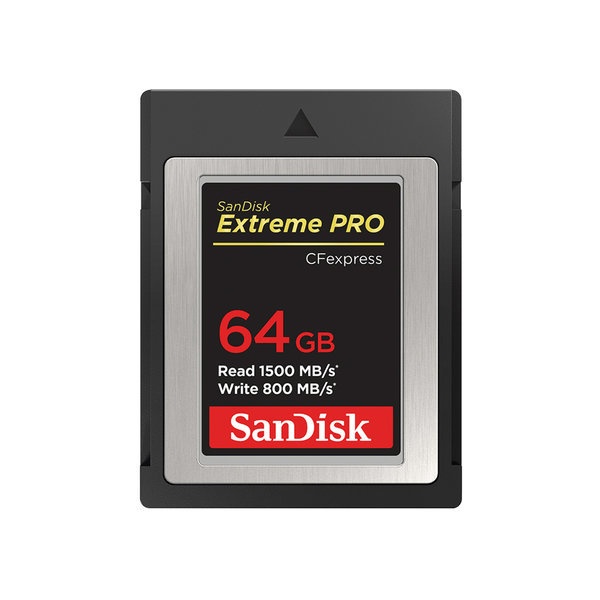 Extreme Pro CFexpress Card [64GB] (SDCFE-64GB-GN4NN) (타입B, 1500MB/s, 800MB/s, 평생 보증)