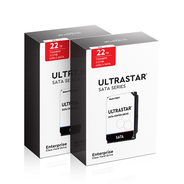 Ultrastar HDD 패키지 22TB DC HC570 WUH722222ALE6L4 패키지 22TB DC HC570 WUH722222ALE6L4 (3.5HDD/ SATA3/ 7200rpm/ 512MB/ CMR) [2PACK]