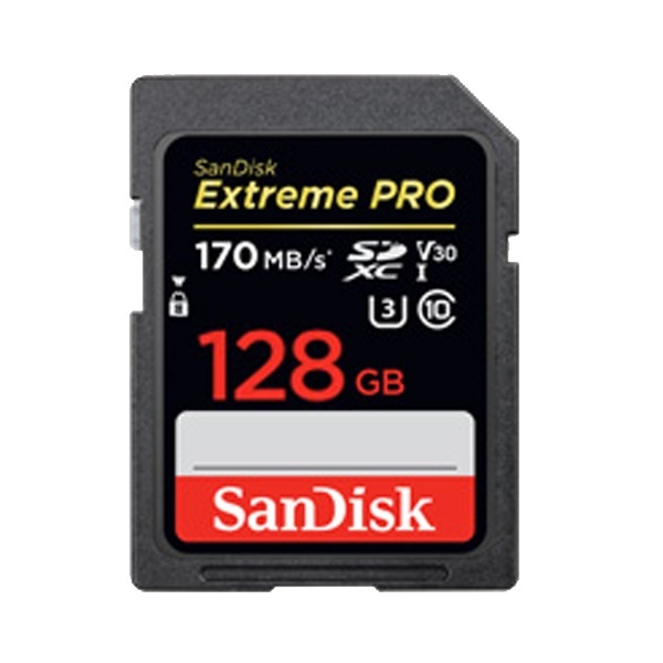 SDHC/XC, Class10, Extreme Pro, UHS-I (U3), V30, 170MBs SDXC 128GB [SDSDXXD-128G-GN4IN] ▶ SDSDXXY-128G-GN4IN 후속모델 ◀