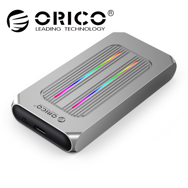 오리코 M2R1-G2(실버) M.2 NVMe RGB SSD 외장케이스 [2중방열]