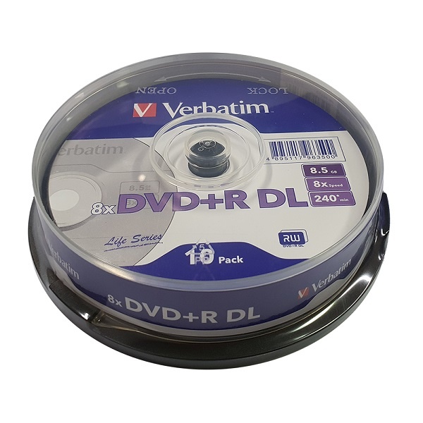DVD+R DL, 8배속, 8.5GB, [케익통/10매]
