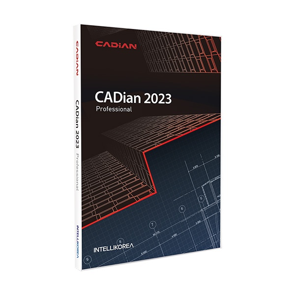 CADian 2023 Professional (Pro) (3D) 캐디안 프로페셔널 [처음사용자용/일반용(개인 및 기업)/패키지/영구사용] [1개 구매시 금액]