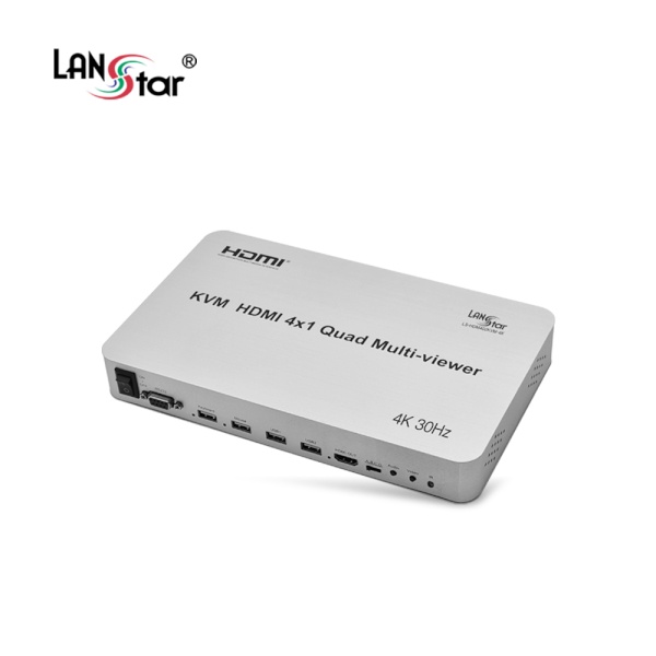 랜스타 LS-HDM402KVM-4K [모니터분배기/4:1/HDMI/4K]
