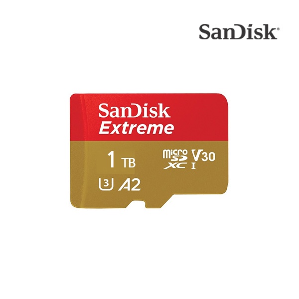 SanDisk Extreme microSDXC, SQXAV 1TB, V30, U3, C10, A2, UHS-I, 190MB/s R, [SDSQXAV-1T00-GN6MN] ▶ SDSQXA1 후속제품 ◀