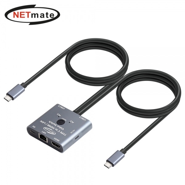 NETmate NM-TCK01 [HDMI KVM스위치/2:1/USB/케이블 포함]