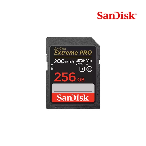 SDXC, Class10, Extreme Pro, UHS-I (U3), V30, 200MBs 256GB  [SDSDXXD-256G-GN4IN] ▶ SDSDXXY-256G-GN4IN 후속모델 ◀