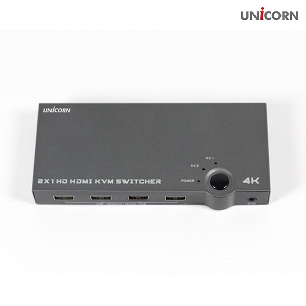 유니콘 KVM-300HM [KVM스위치/HDMI/2:1/케이블 분리형]