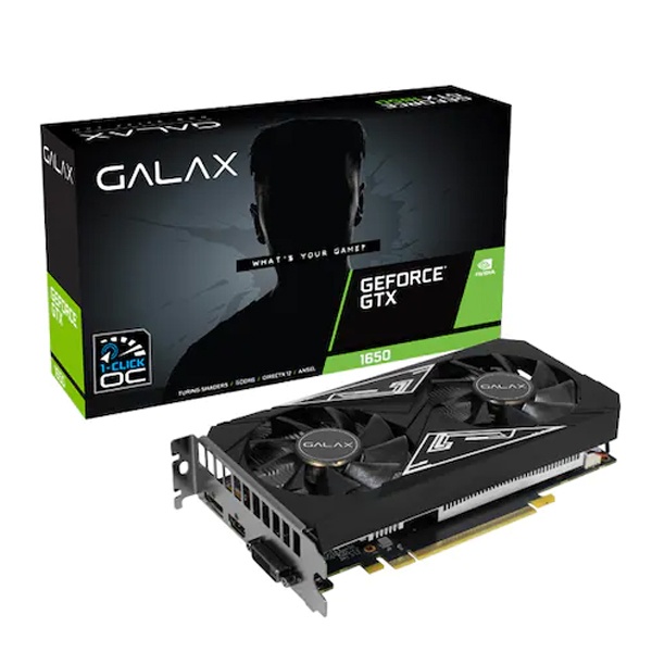 GeForce GTX 1650 BLACK EX PLUS OC D6 4GB