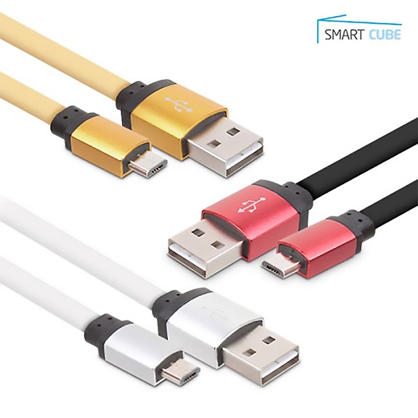 USB-A 2.0 to Micro 5핀 고속 충전케이블, GS0606 [색상랜덤/1m] [1Set-5개]